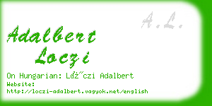 adalbert loczi business card